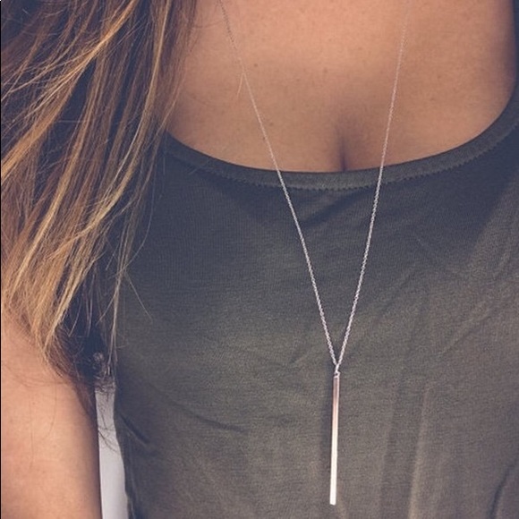 Jewelry - ✨New Silver Bar Necklace